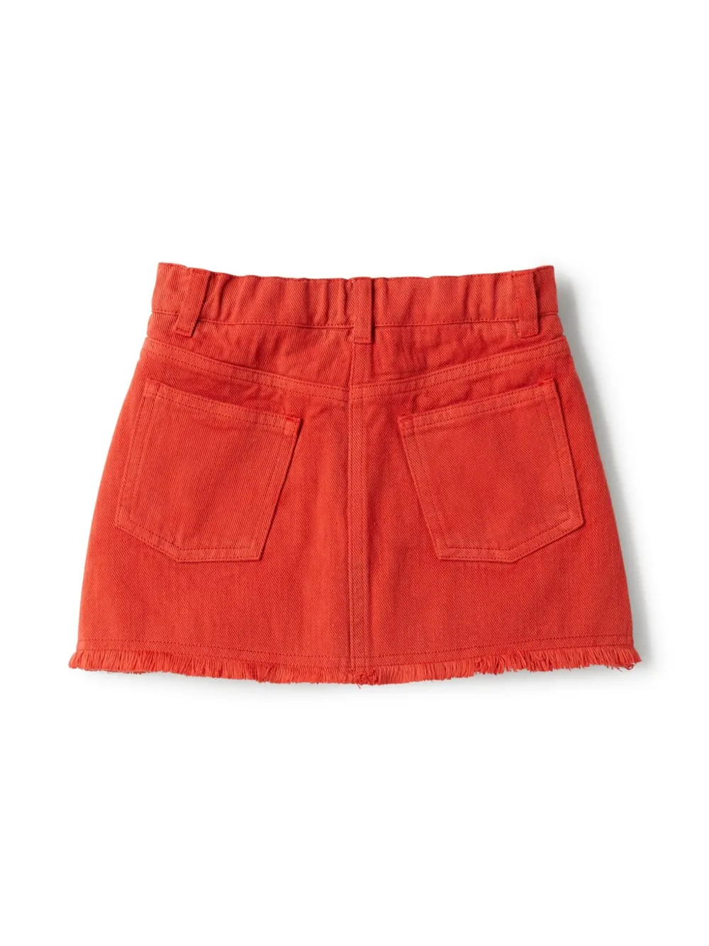 Il Gufo Spijkerrok met logo-label Rood