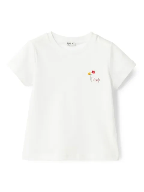 Il Gufo logo-embroidered T-shirt