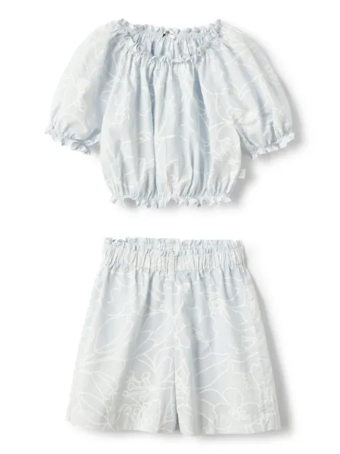 Il Gufo floral-print shorts (set of two)