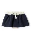 Il Gufo contrasting waist skirt - Blue