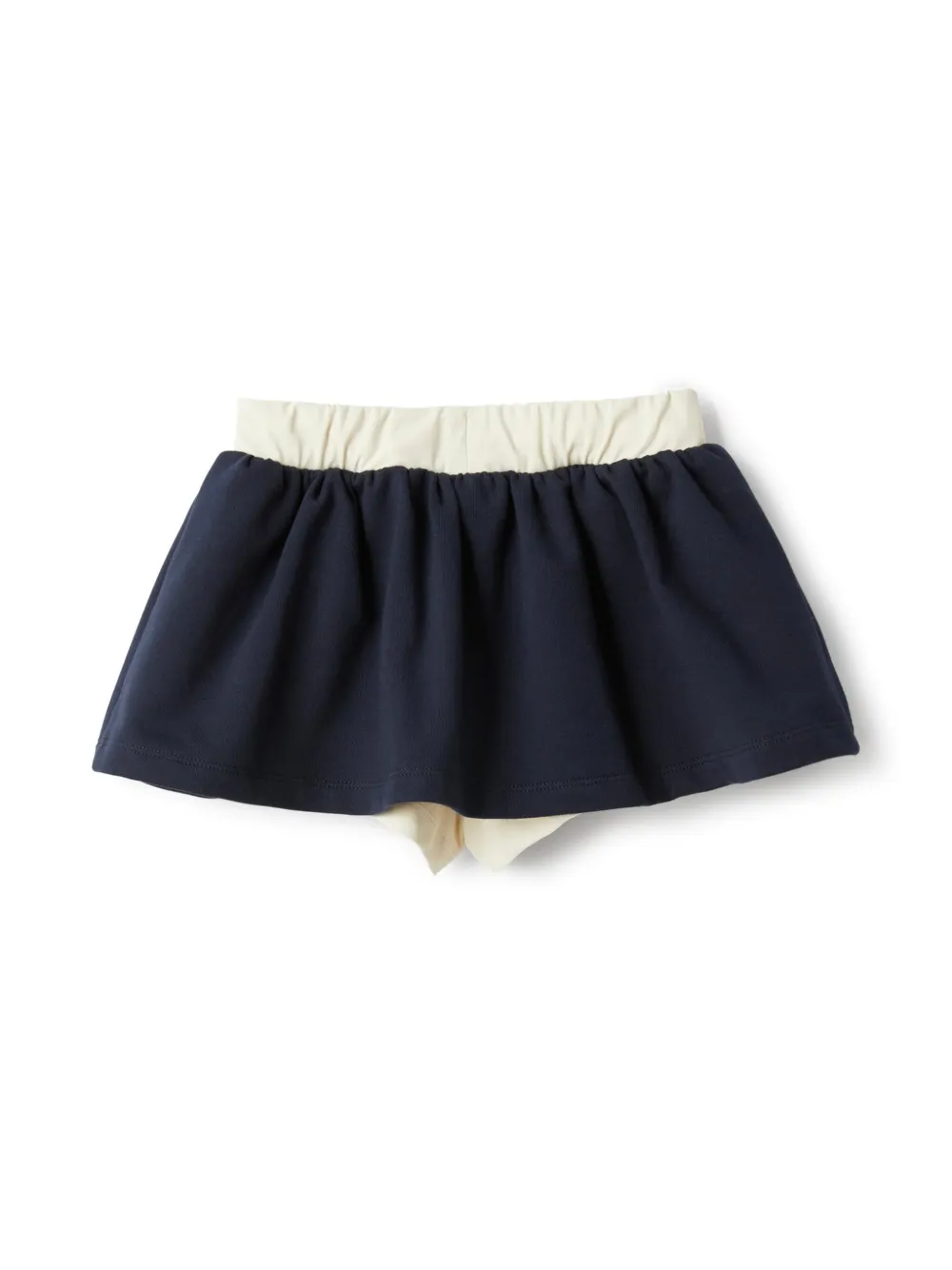 Il Gufo contrasting waist skirt - Blauw