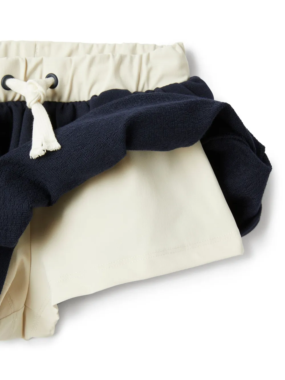 Il Gufo Rok met contrasterend tailleband Blauw