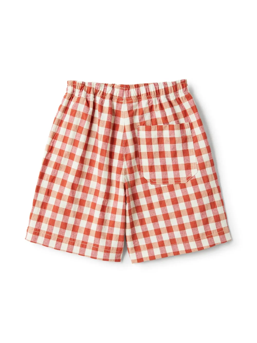 Il Gufo Geruite shorts - Rood