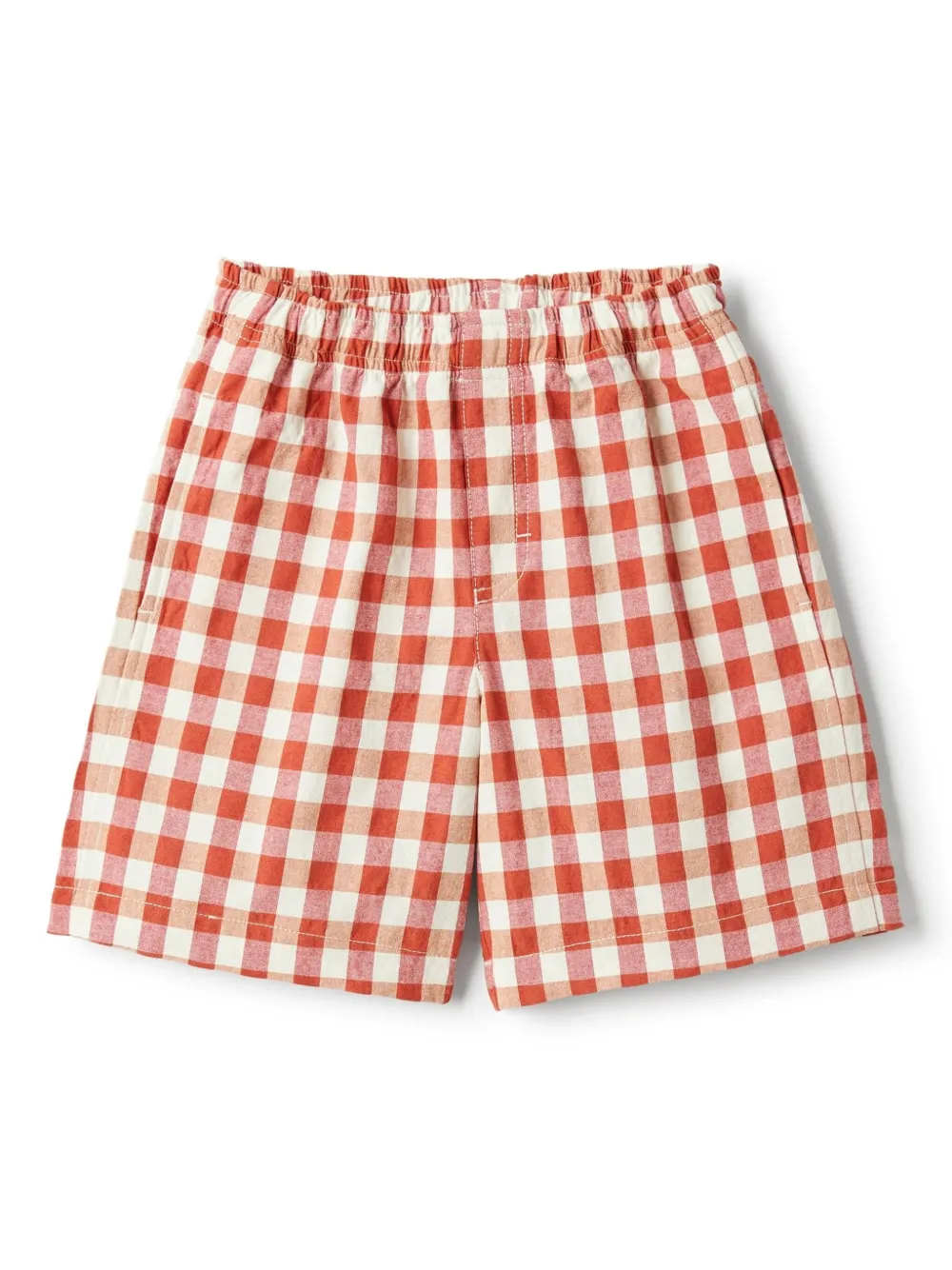 Il Gufo Geruite shorts Rood