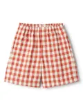 Il Gufo checked shorts - Red