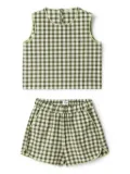 Il Gufo checked shorts (set of two) - Green