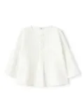 Il Gufo bell-sleeve blouse - White