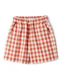 Il Gufo checked shorts - Red