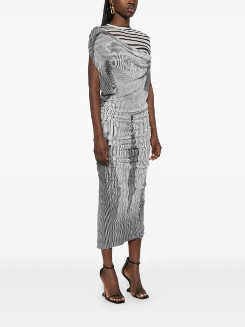 Jean Paul Gaultier The Long Draped Body Morphing maxi dress RO357T5780100 - 2