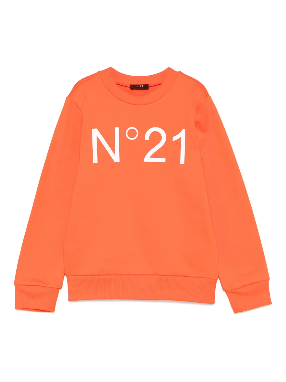Nº21 Kids logo-print sweatshirt | Orange | Image 1