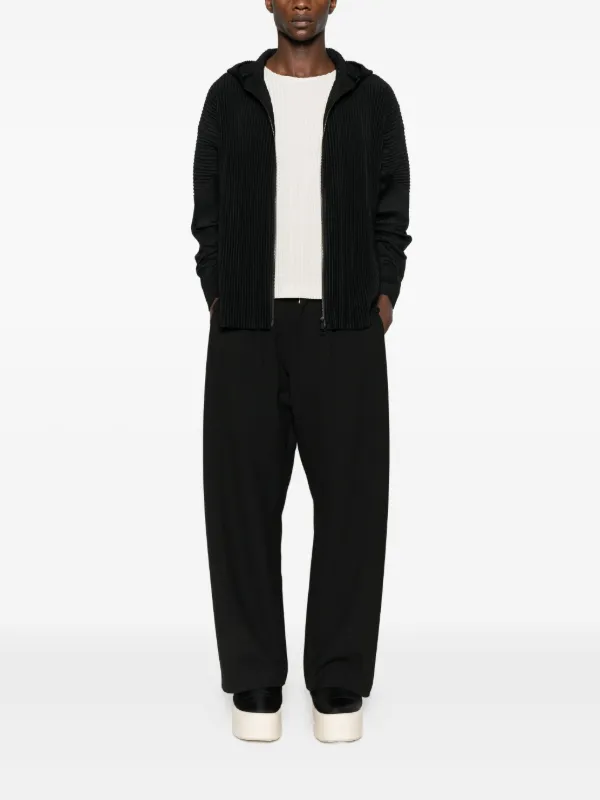 Homme Plissé Issey Miyake June Blouson Jacket | Black | FARFETCH GE