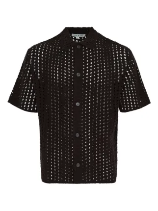 SYUMAN 24SS Crochet Short Sleeve Shirt ⁡ SYUMAN 24SS Crochet Short Sleeve Shirt ⁡ CROCHET S/S SHIRT