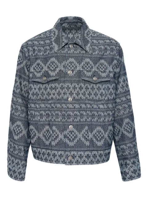 SOLID HOMME geometric-pattern jacket