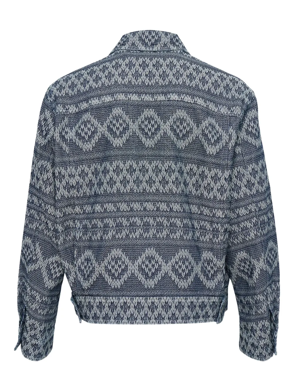 SOLID HOMME geometric-pattern jacket | Denim Jackets | Image 2