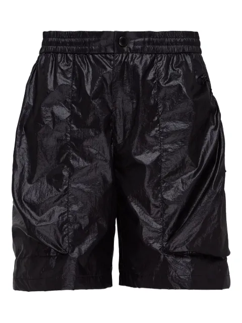 SOLID HOMME elastic-waist cargo shorts
