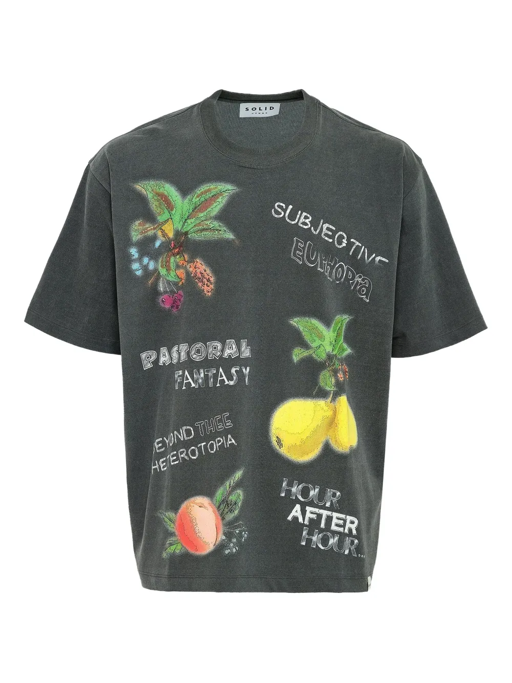 fruit-print T-shirt