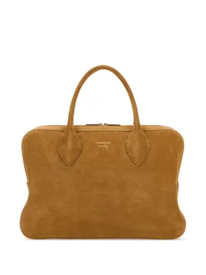 Ferragamo スエード トートバッグ | ブラウン | FARFETCH JP