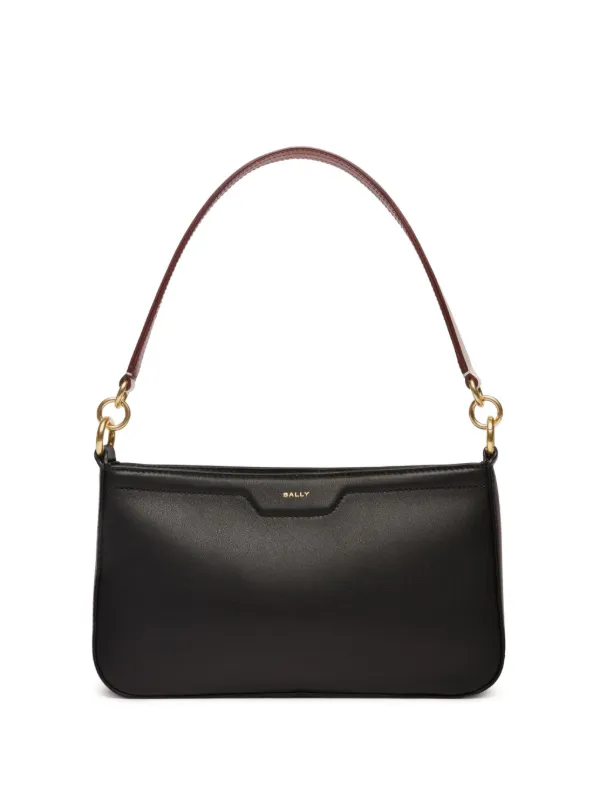 Bally Small Codes Shoulder Bag in Black