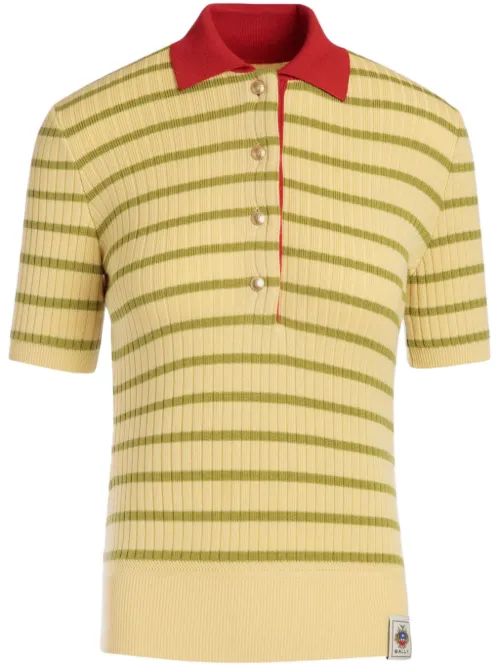 Polo en maille à rayures - Bally - Modalova
