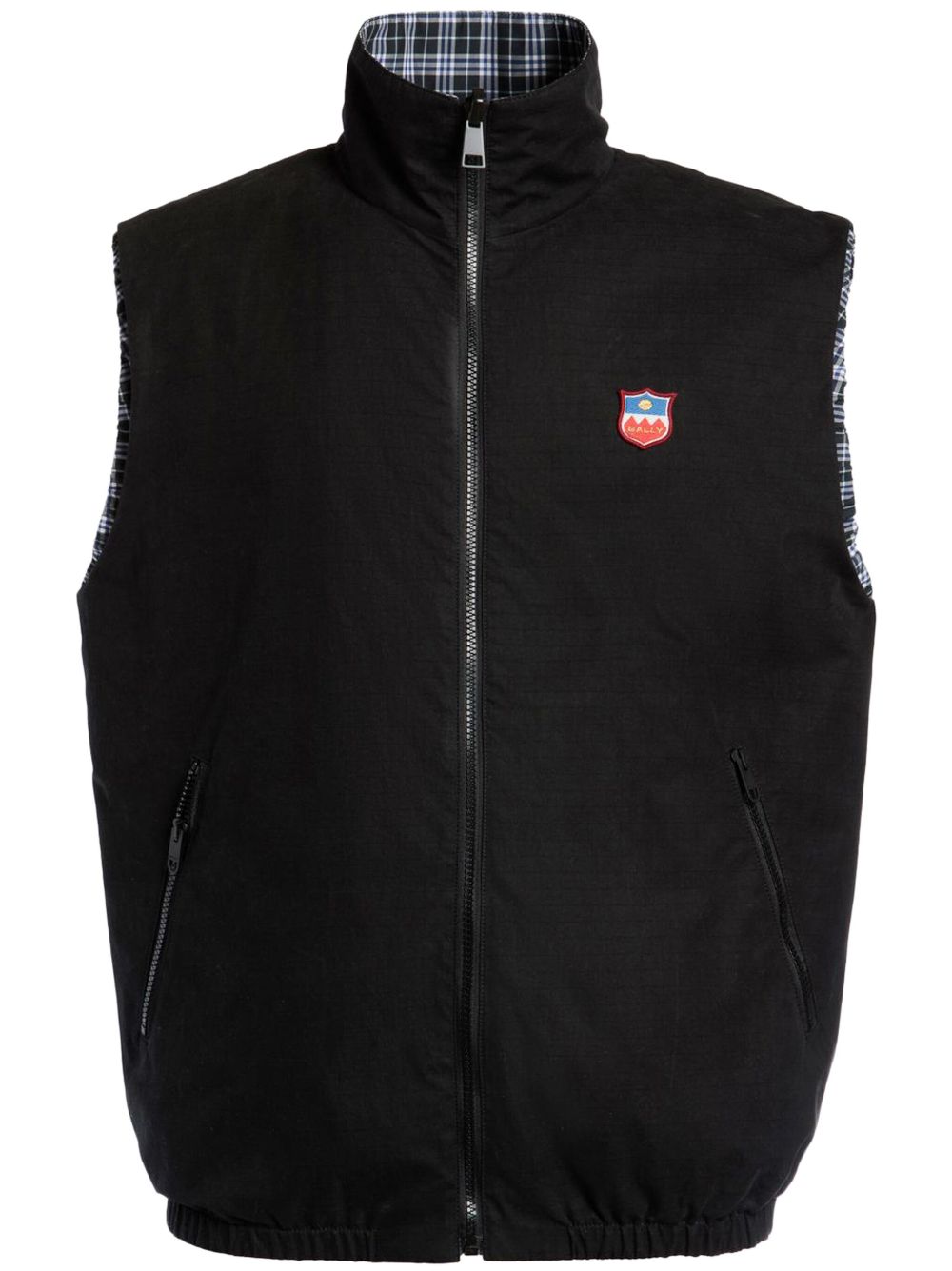 Bally reversible cotton-blend gilet - Black