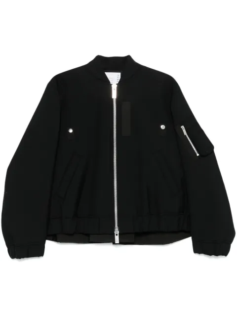 sacai invert-pleat bomber jacket