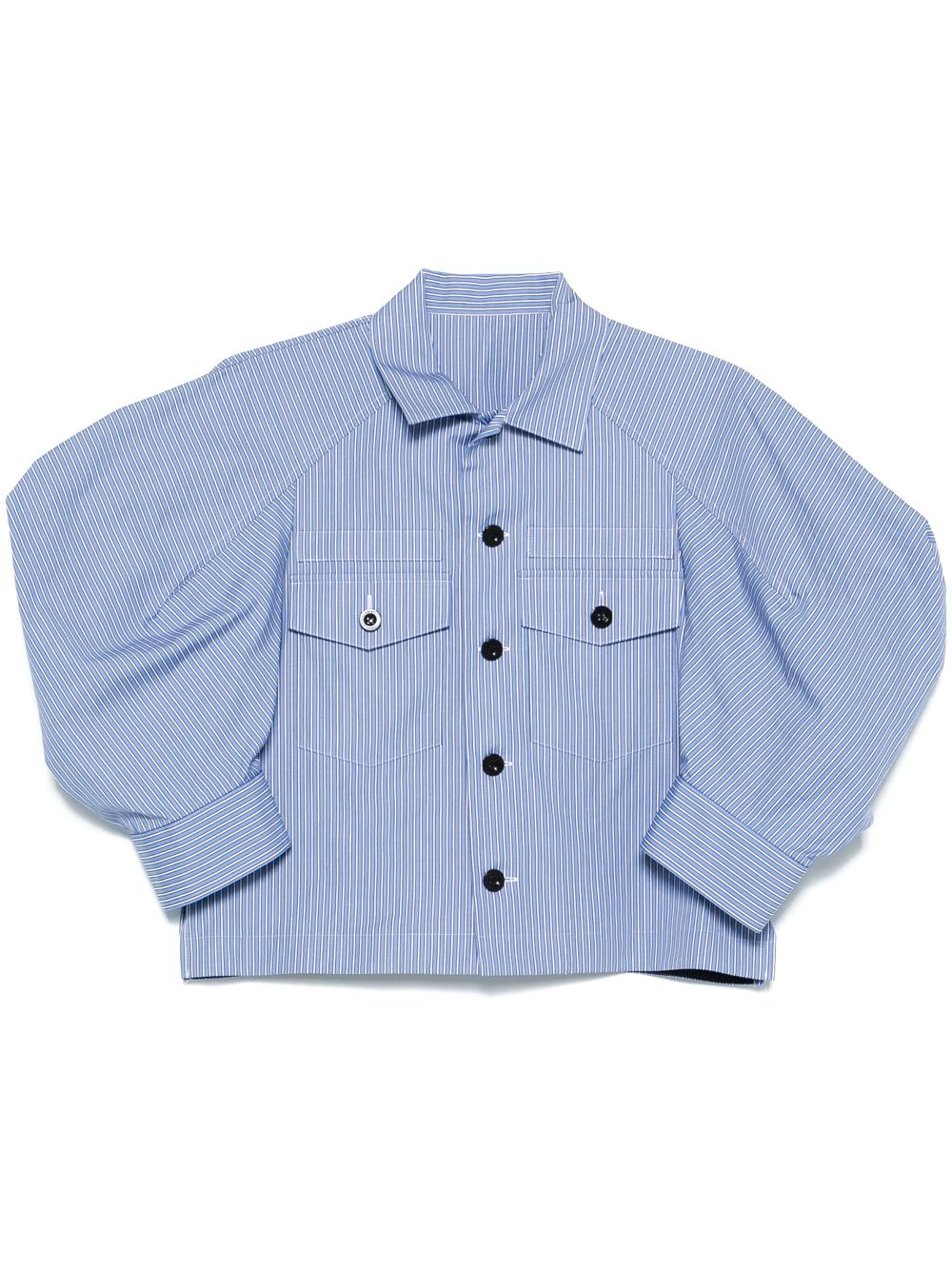 sacai striped shirt - Blue