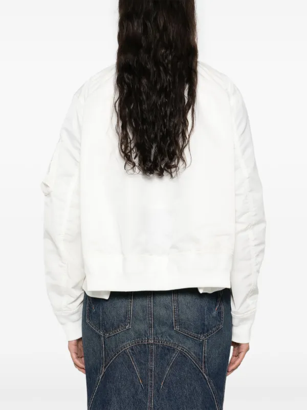 訳あり【sacai 】裁ち切り ドレープ ジップアップパーカー サイズ2