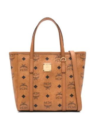 MCM ロゴプリント 2WAYバッグ MCM logo-print Tote Bag | Brown | FARFETCH