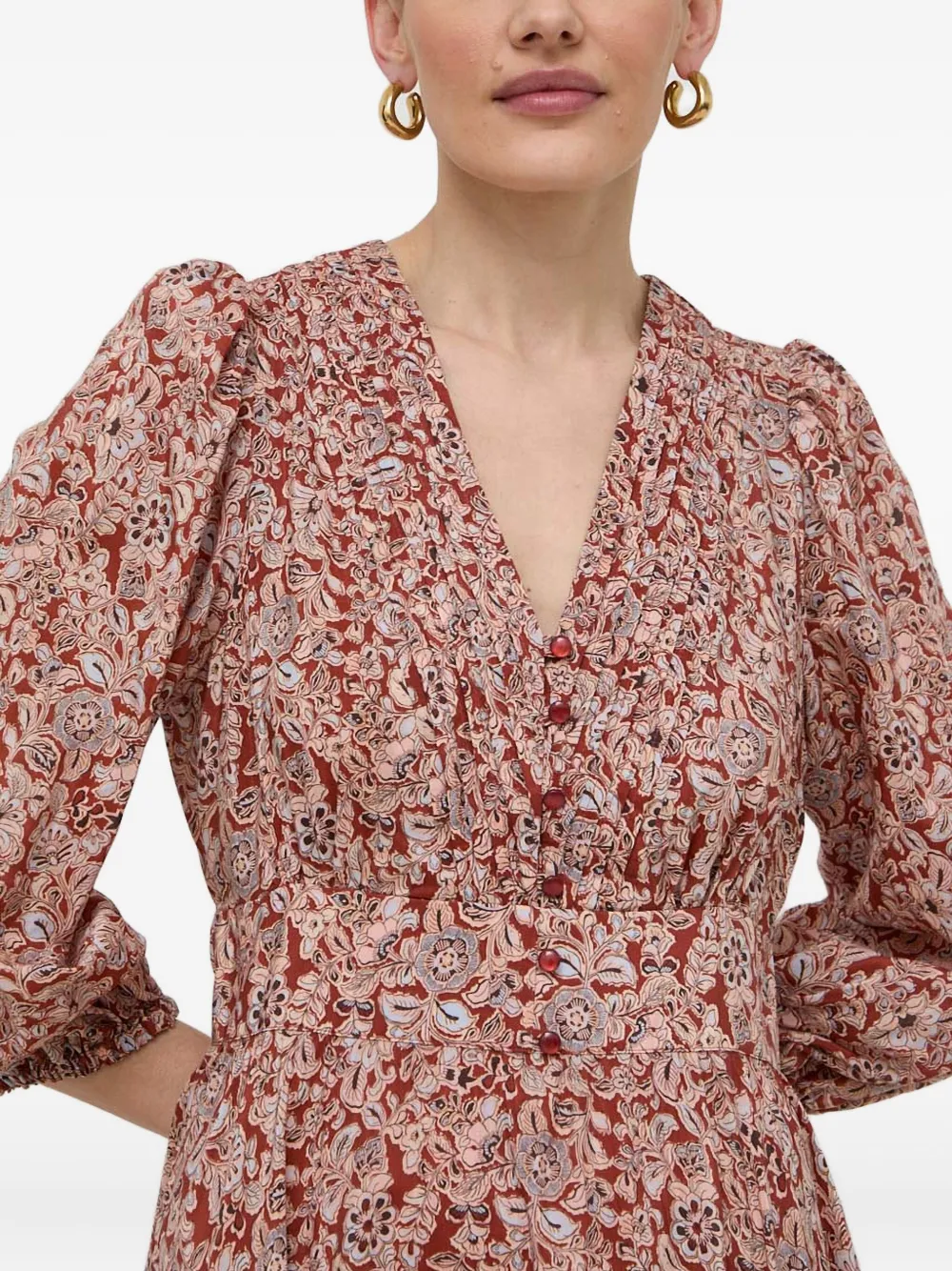 IVY OAK Drea maxi-jurk Rood