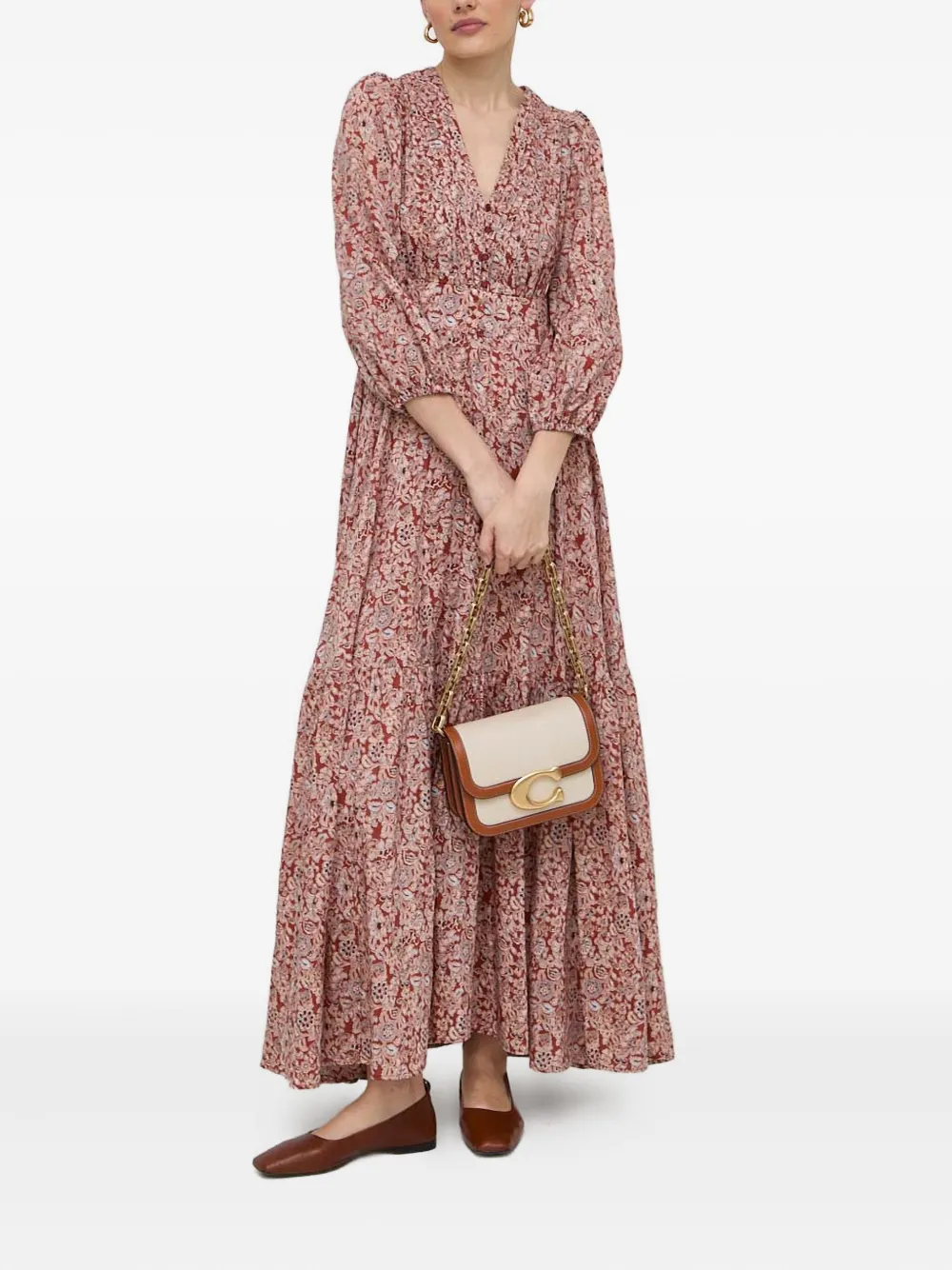 IVY OAK Drea maxi-jurk - Rood