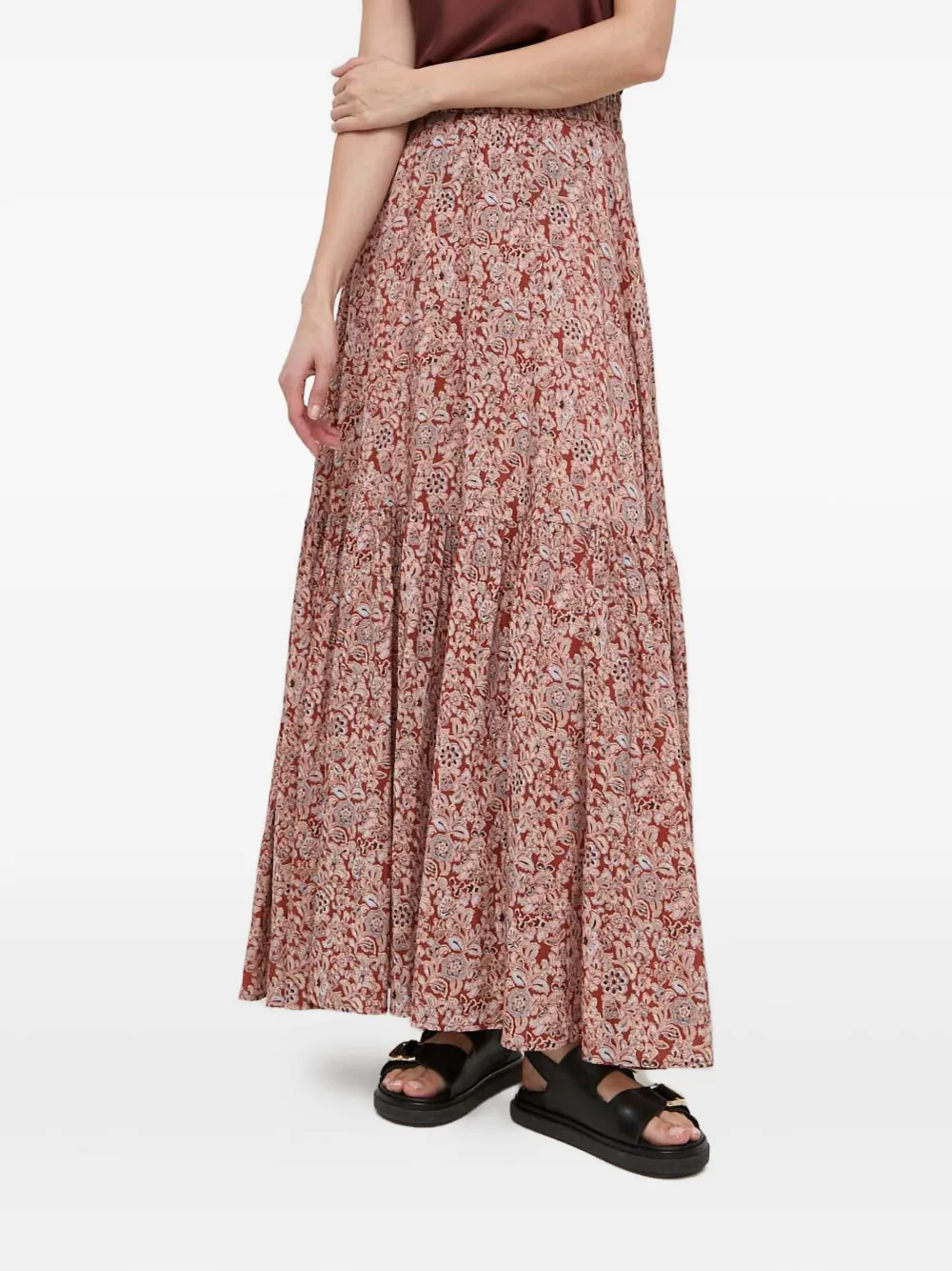 IVY OAK Sanja maxi skirt - Rosso