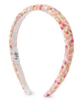 Il Gufo leaves-print head band - White