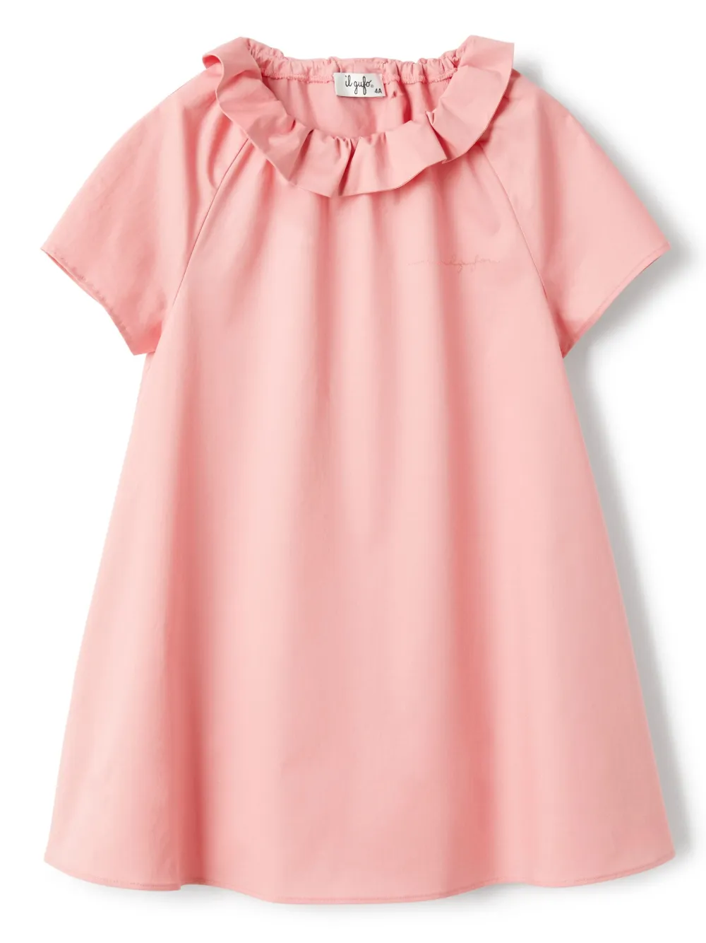 Il Gufo Mini-jurk met ruches Roze