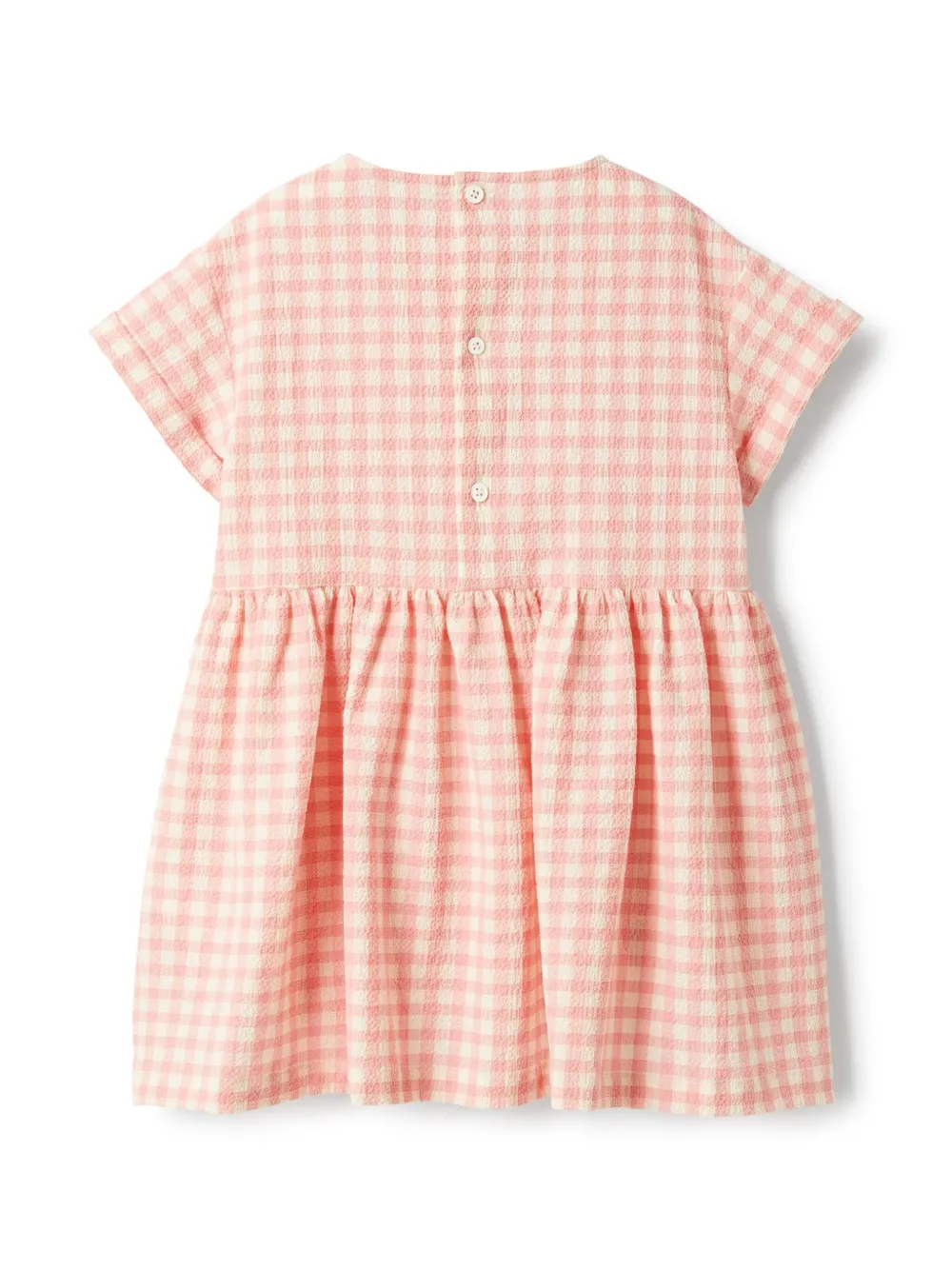 Il Gufo Geruite mini-jurk - Roze