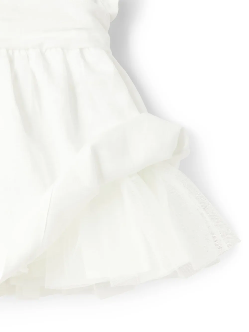 Il Gufo Jurk met strikdetail Wit