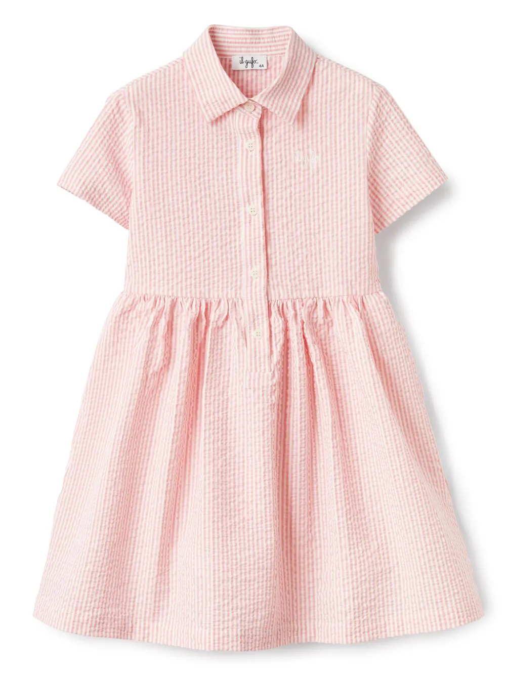 Il Gufo robe courte à rayures | rose | Image 1