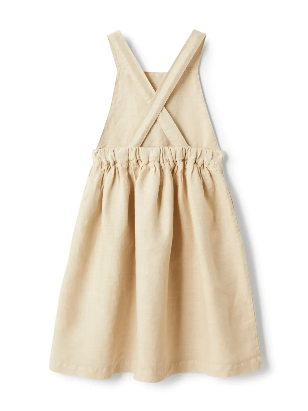 Il Gufo Mini-jurk met ruches - Beige