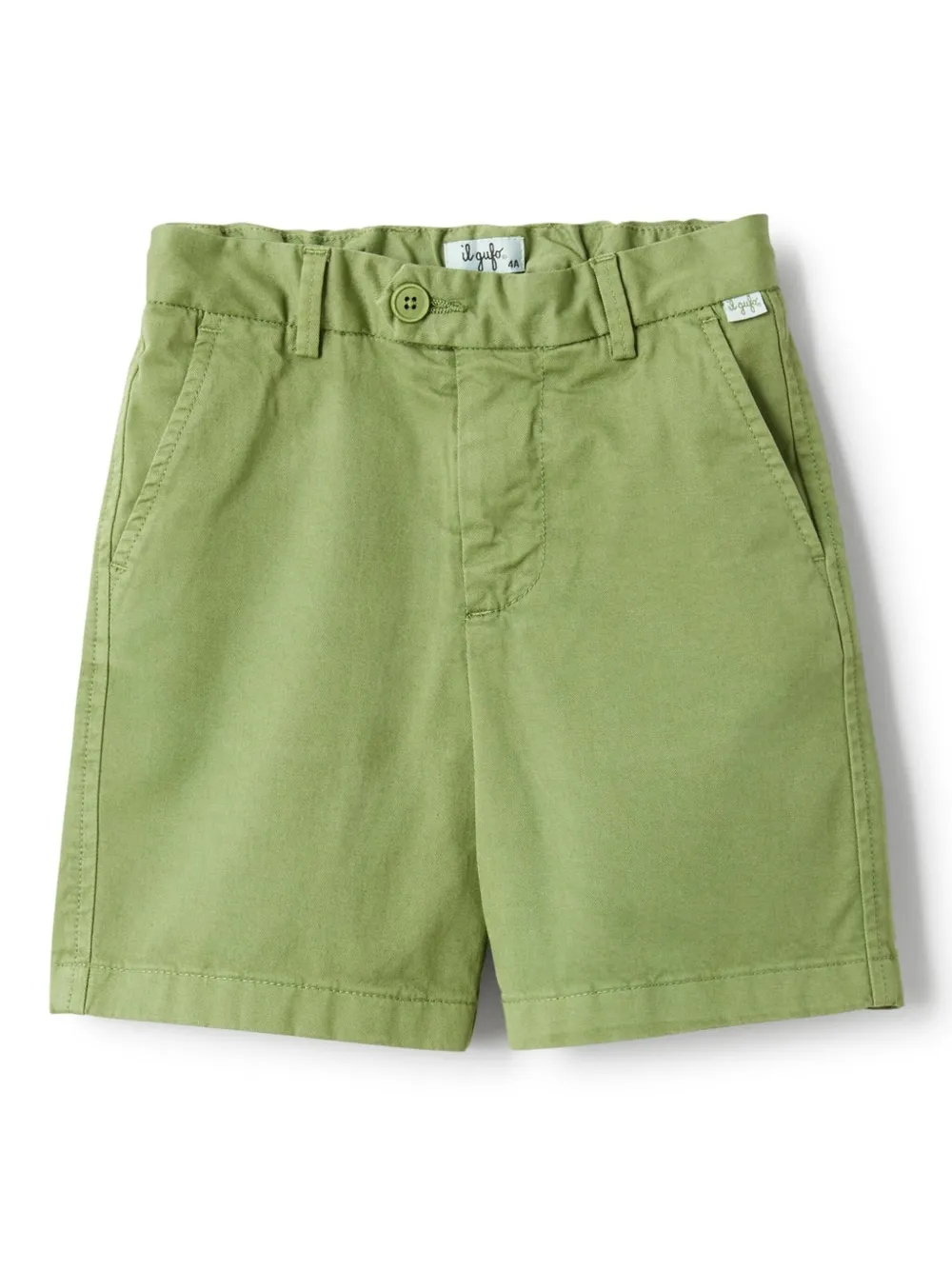 Il Gufo Shorts met knoopsluiting Groen