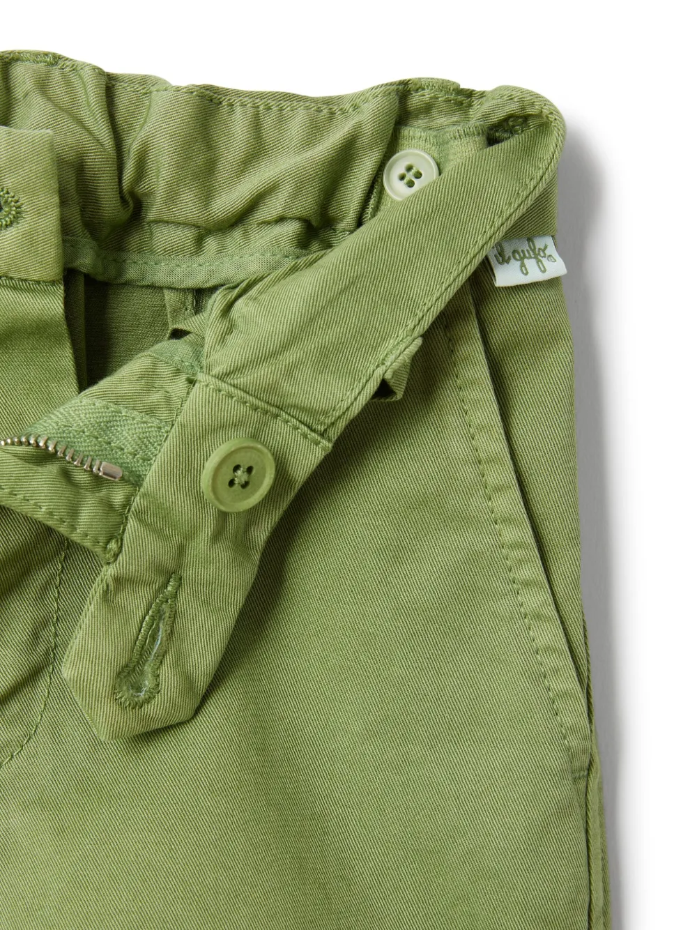Il Gufo Shorts met knoopsluiting Groen