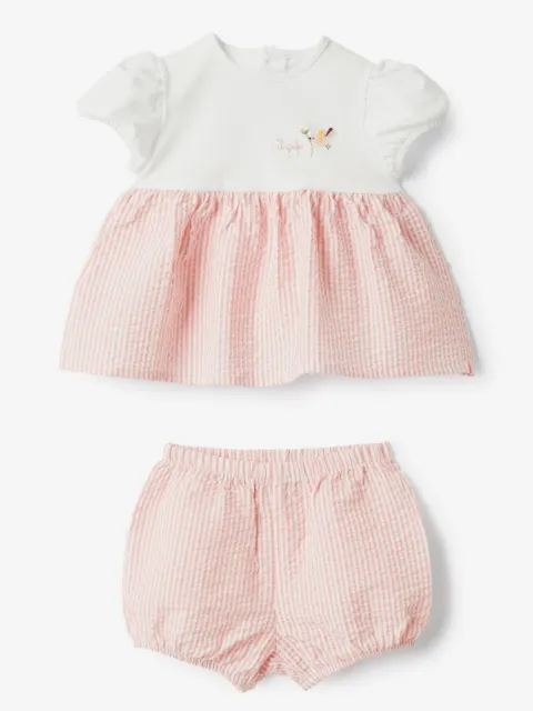 Il Gufo striped short set