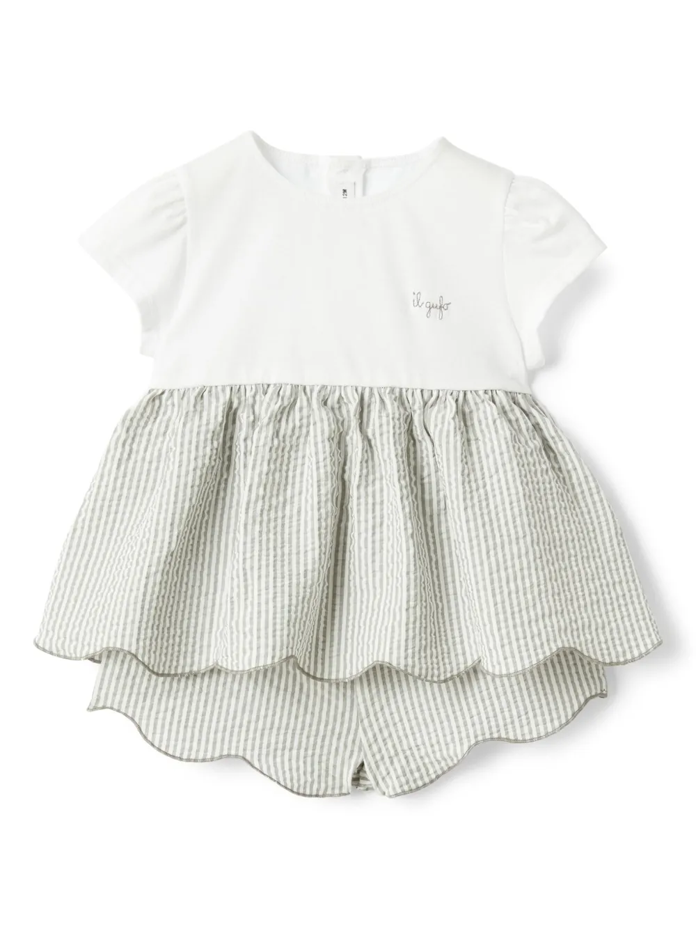 Il Gufo Gestreepte shorts Groen