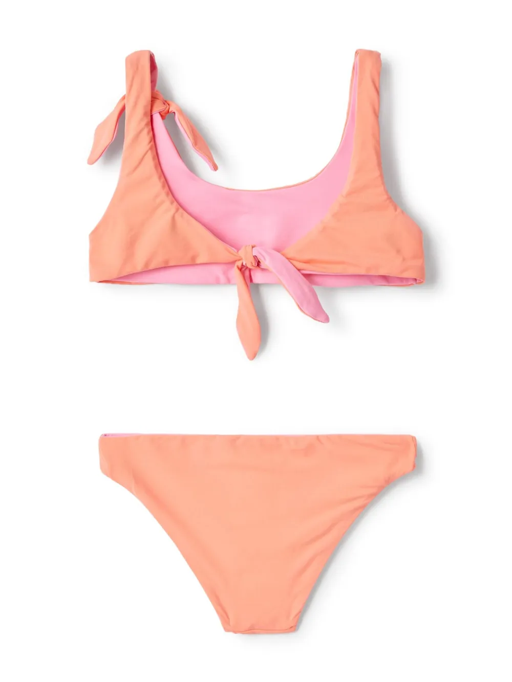 Il Gufo Bikini met geknoopt detail - Oranje