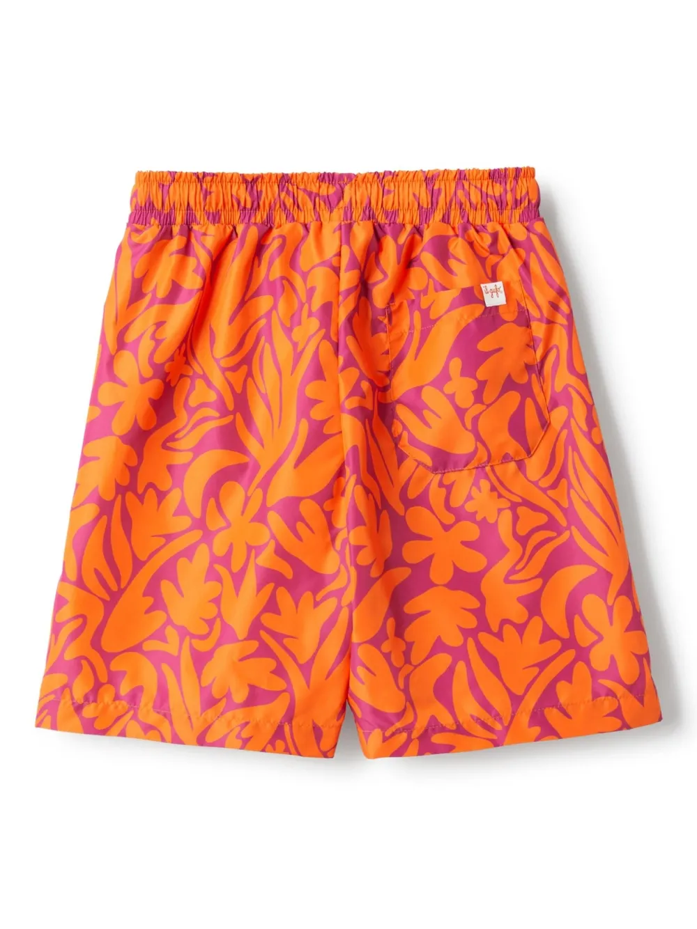 Il Gufo floral-print swim trunks - Oranje