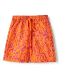 Il Gufo floral-print swim trunks - Orange
