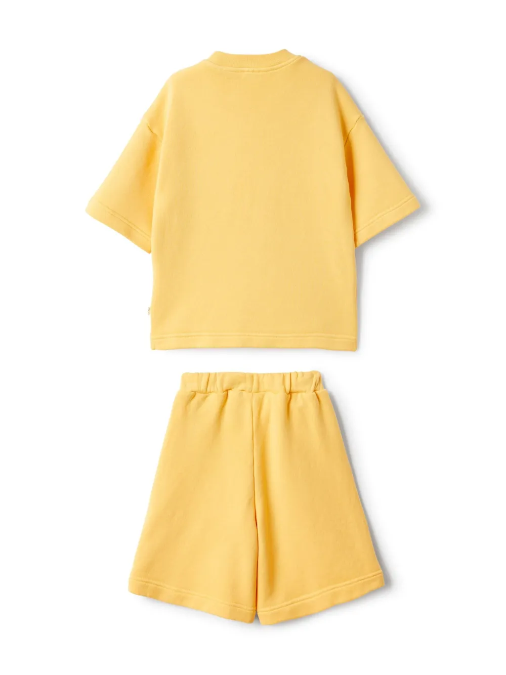 Il Gufo Katoenen top en shorts Geel