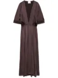 Forte Forte half–sleeve maxi dress - Brown