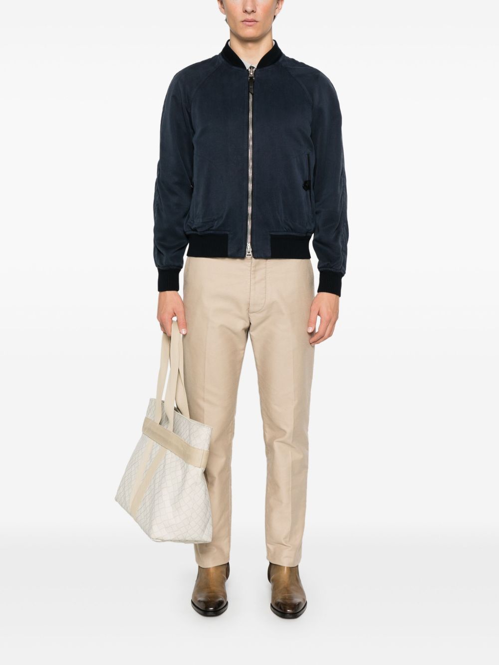 TOM FORD Gabardine jack - Blauw