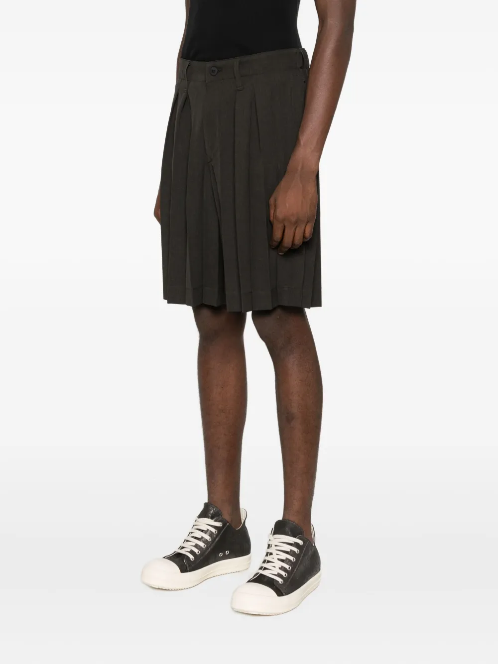 Homme Plissé Issey Miyake Geplooide shorts Bruin