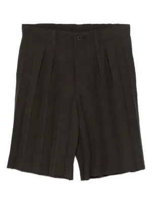 Homme Plissé Issey Miyake プリーツ ショートパンツ | ブラウン