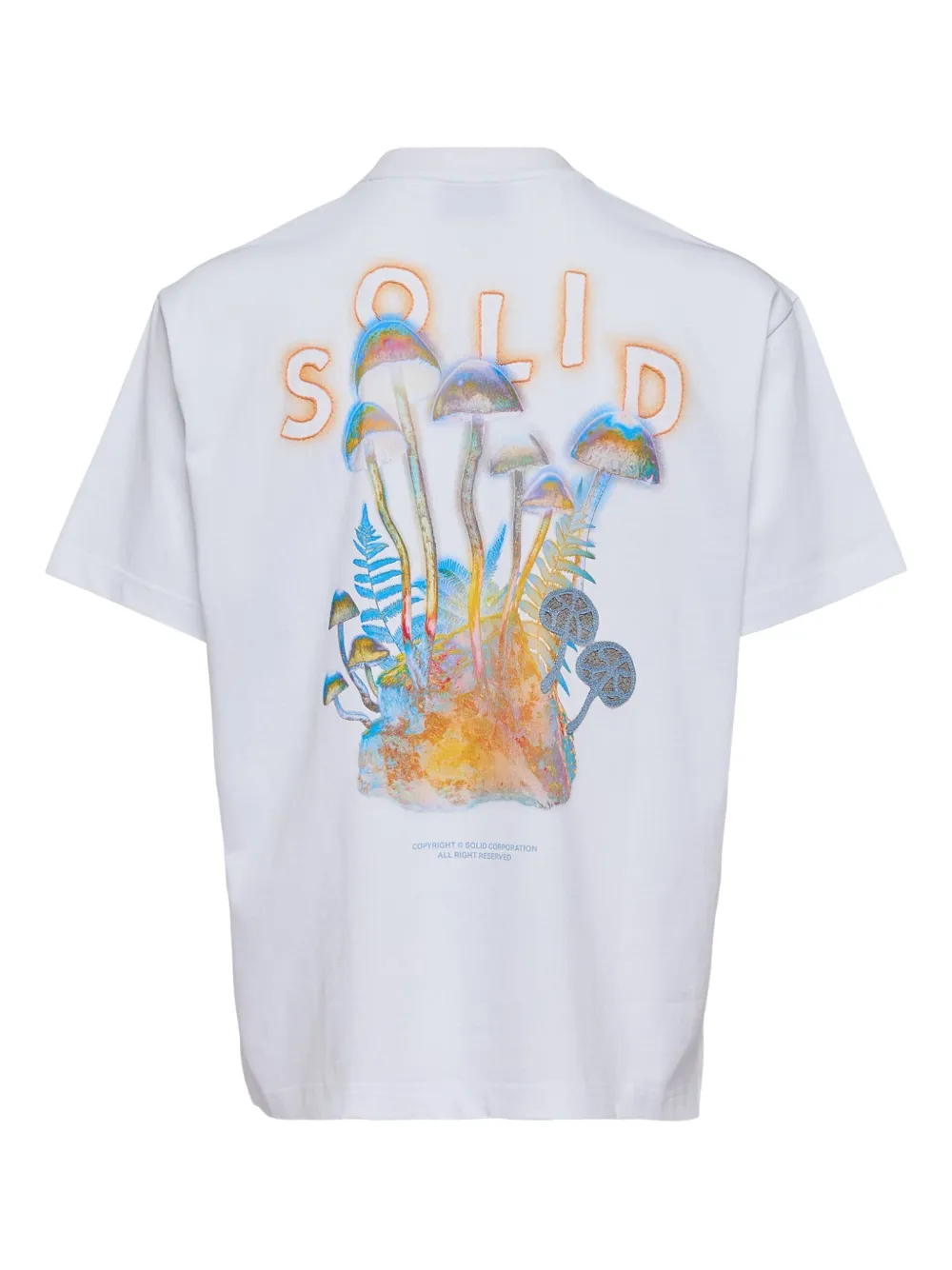 SOLID HOMME T-shirt met grafische print - Wit